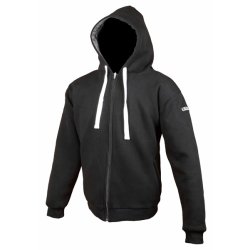 Core Hoodie, mc httetrje sort med beskyttelse