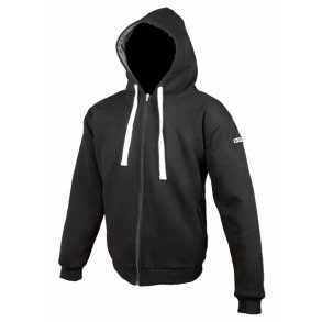 Core Hoodie, mc httetrje sort med beskyttelse