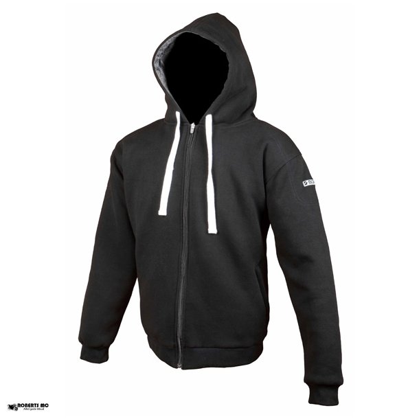 Core Hoodie, mc httetrje sort med beskyttelse