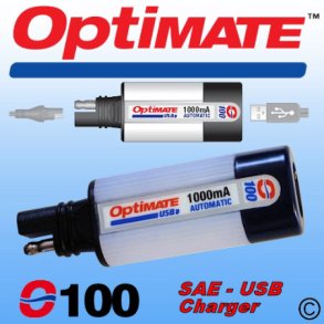 Optimate universal USB 12V oplader