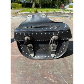 Held l�dertaske med nitter